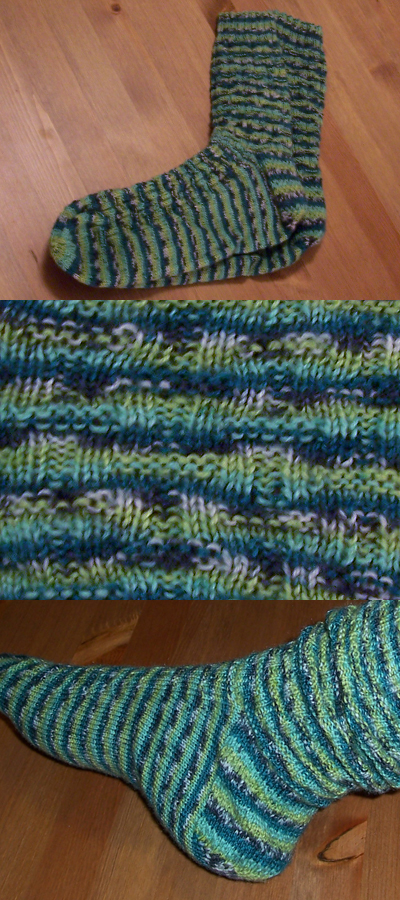 Men's Socks - Basketweave Pattern