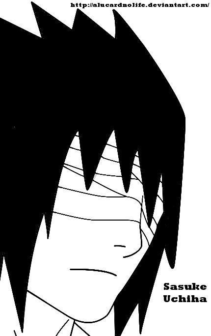 Sasuke Line Trace My Sasuke Uchiha Line Art by AlucardNoLife on DeviantArt