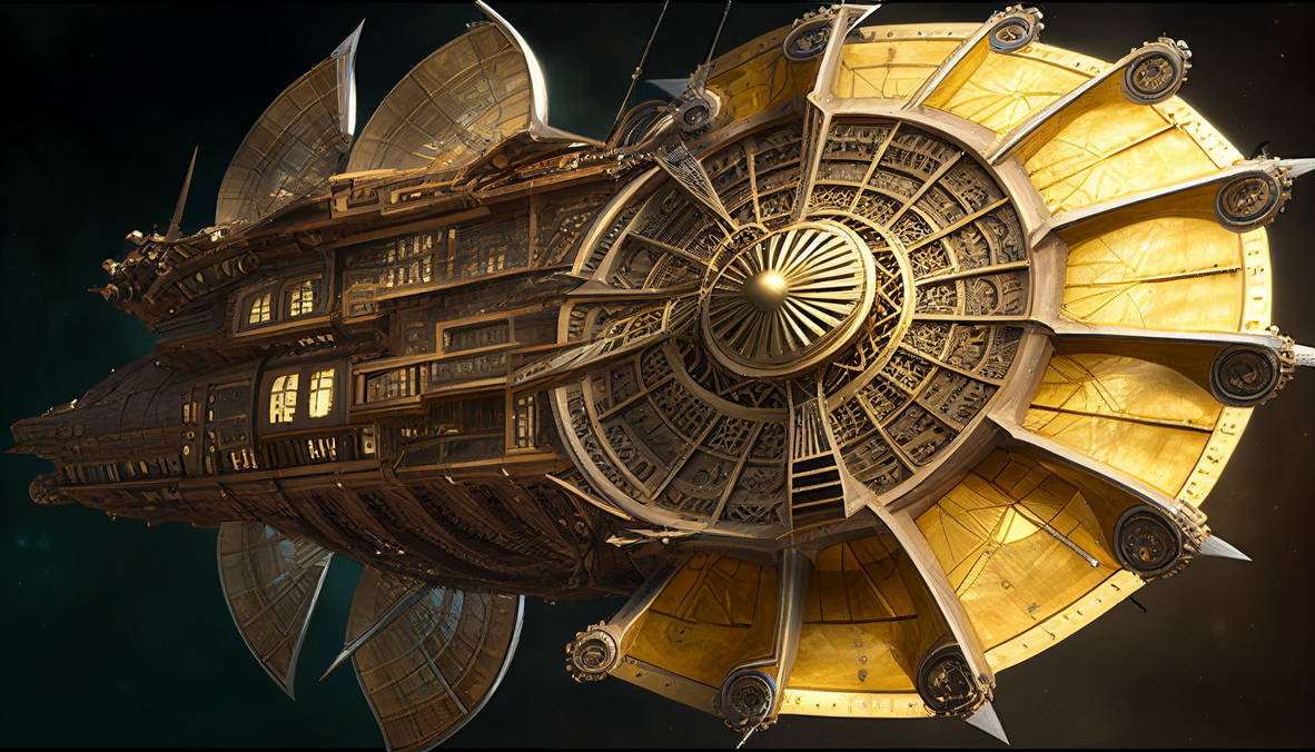 Steampunk Spaceship by exarobibliologist on DeviantArt