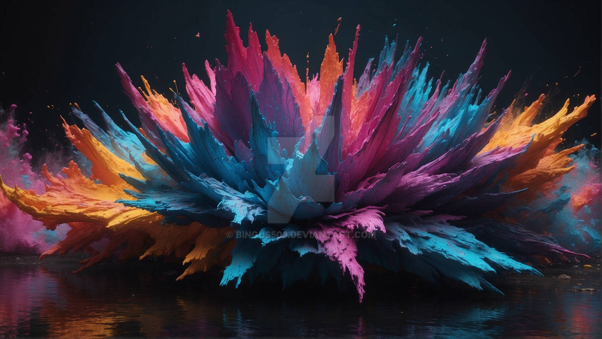 Abstract Color Explosion by Bingus503 on DeviantArt
