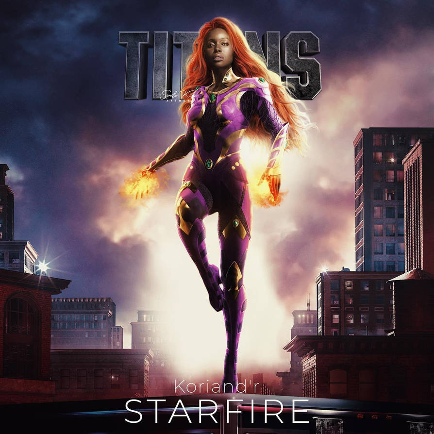 Ryand R Koriand'r aka Starfire by thefranchise83 on DeviantArt