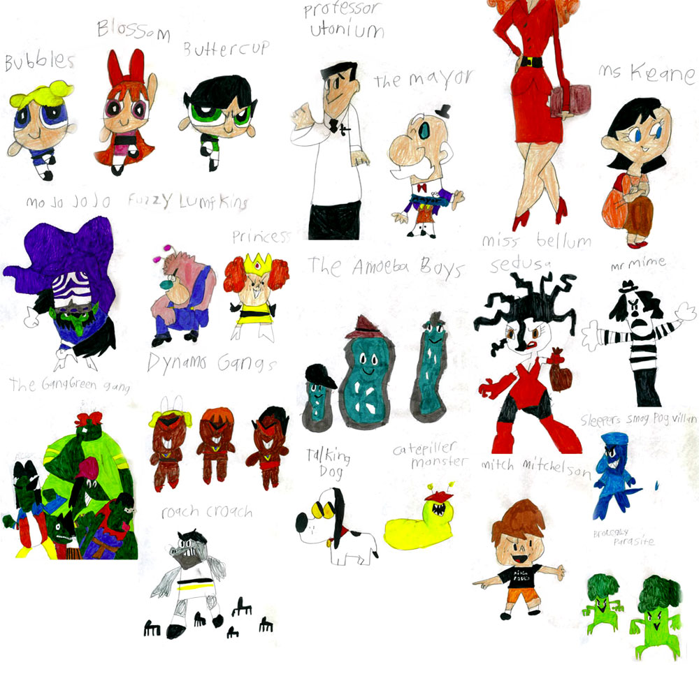 Powerpuff Girl Characters. by M A T T on DeviantArt