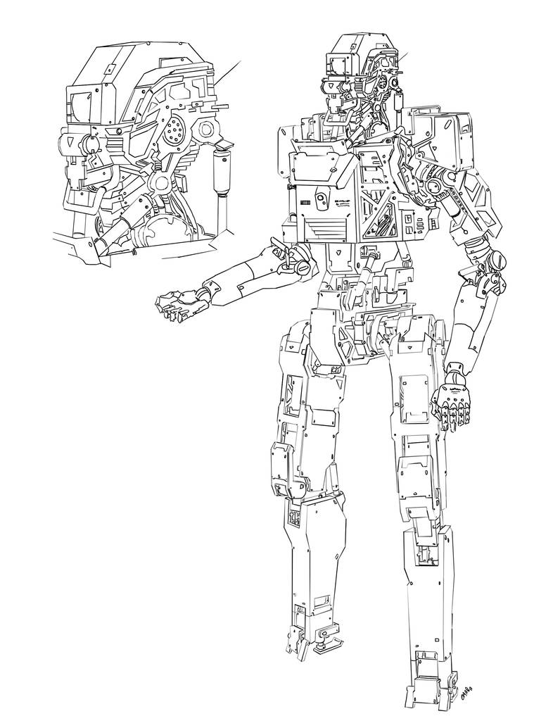 mech design by Omareiden on DeviantArt