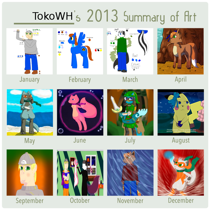 Toko's 2013 art summary