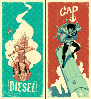 Diesel/Cap poster set
