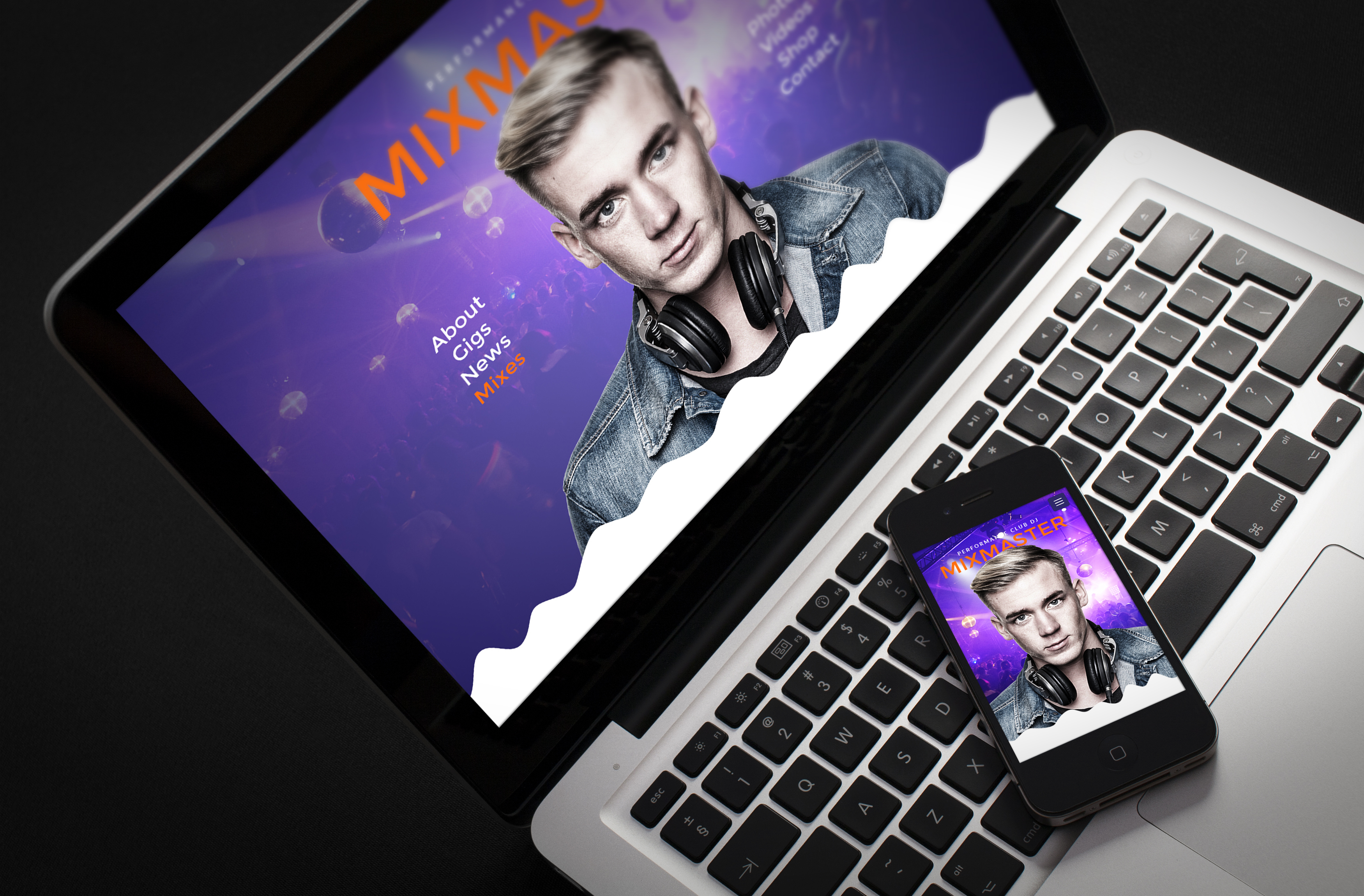 MixMaster - DJ / Producer Website Muse Template