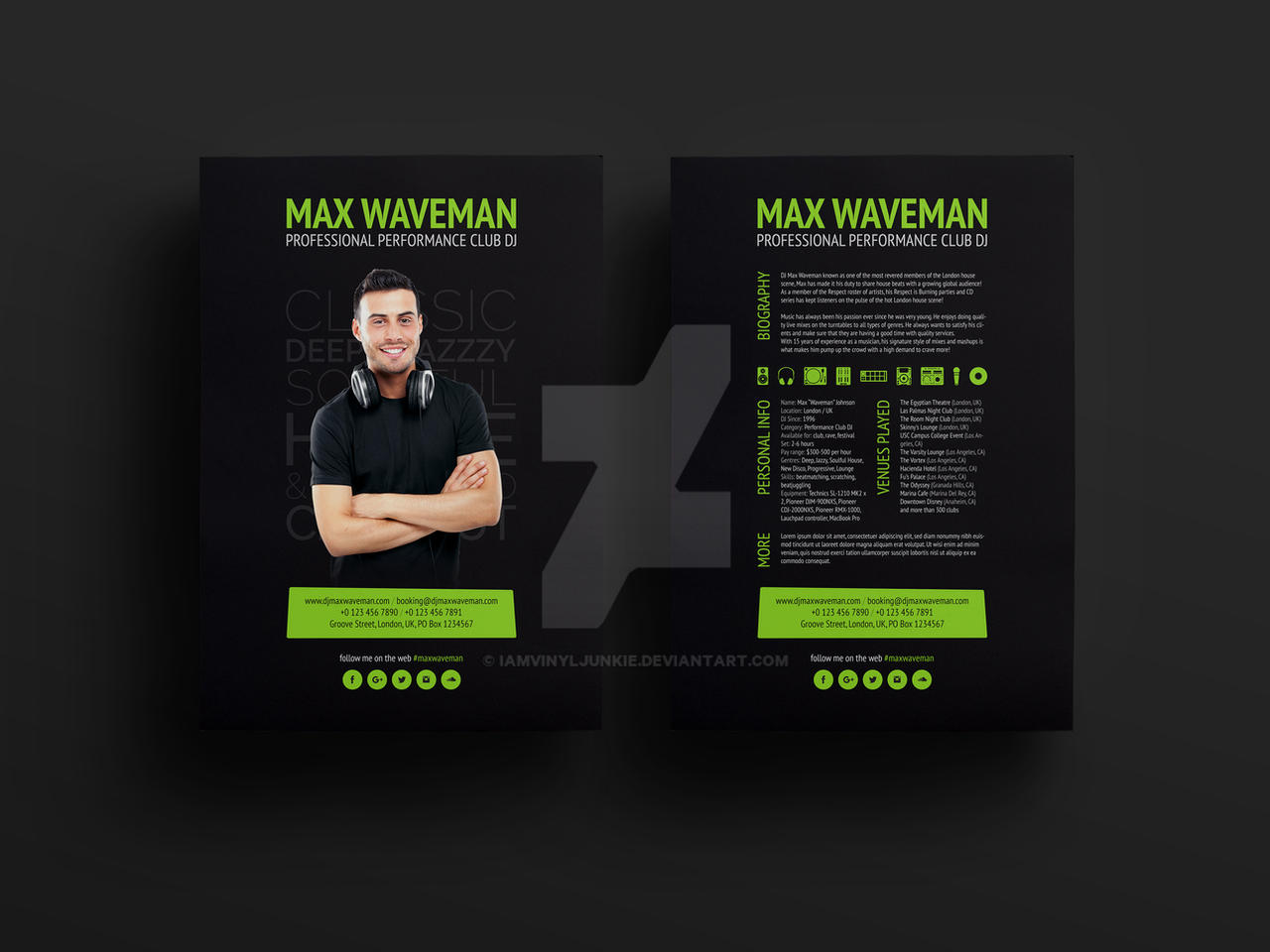 Groove - DJ Press Kit / Resume PSD Template by iamvinyljunkie on DeviantArt 22-free-media-kit-templates-to-pitch-your-brand-medialoot