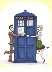 The Doctor, TARDIS, and Brooke