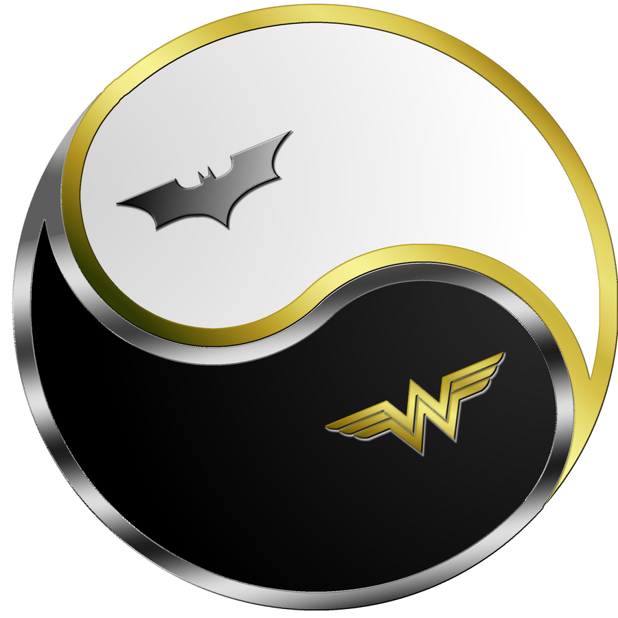 Batman Wonder Woman Yin Yang