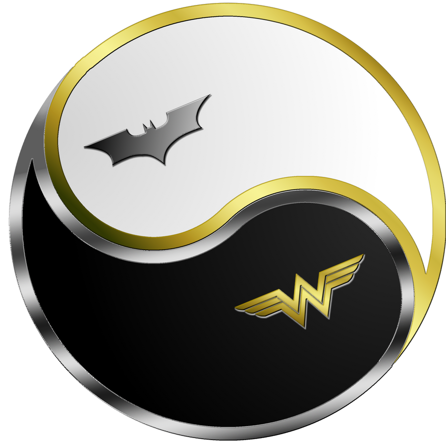 Batman Wonder Woman Yin Yang by Ares-81