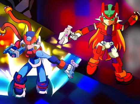 Grey Vs Aile a heroes colision (megaman zx advent)