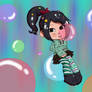 Vanellope and Bubbles