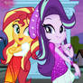 Sunset Shimmer and Starlight Glimmer