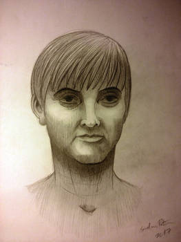 Woman portrait drawing