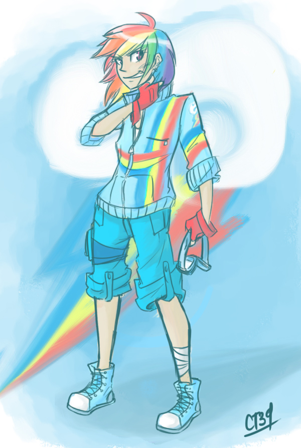 Human Rainbow Dash