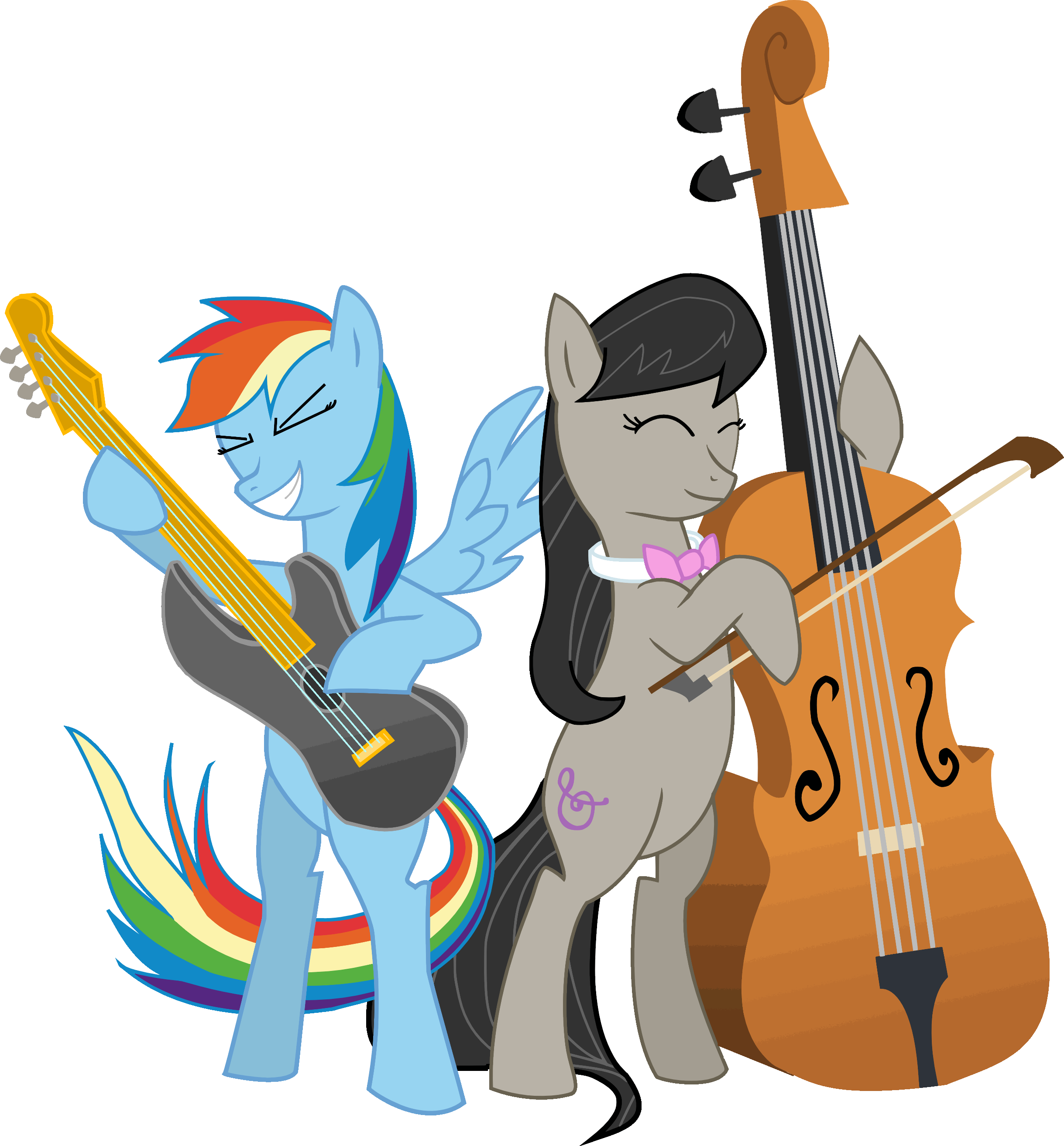 Rainbow Dash and Octavia