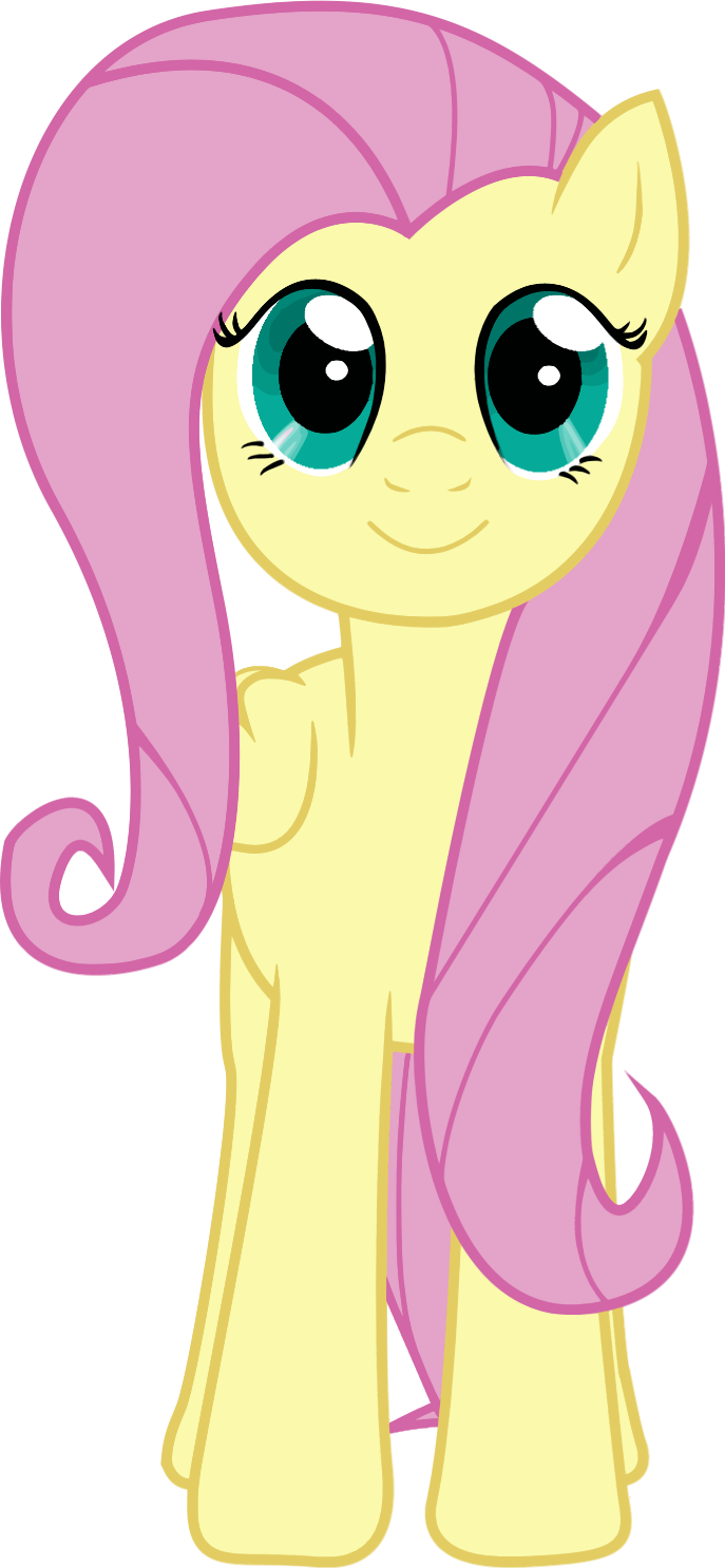 Fluttershy .:facing at YOU!:. .:vector:.