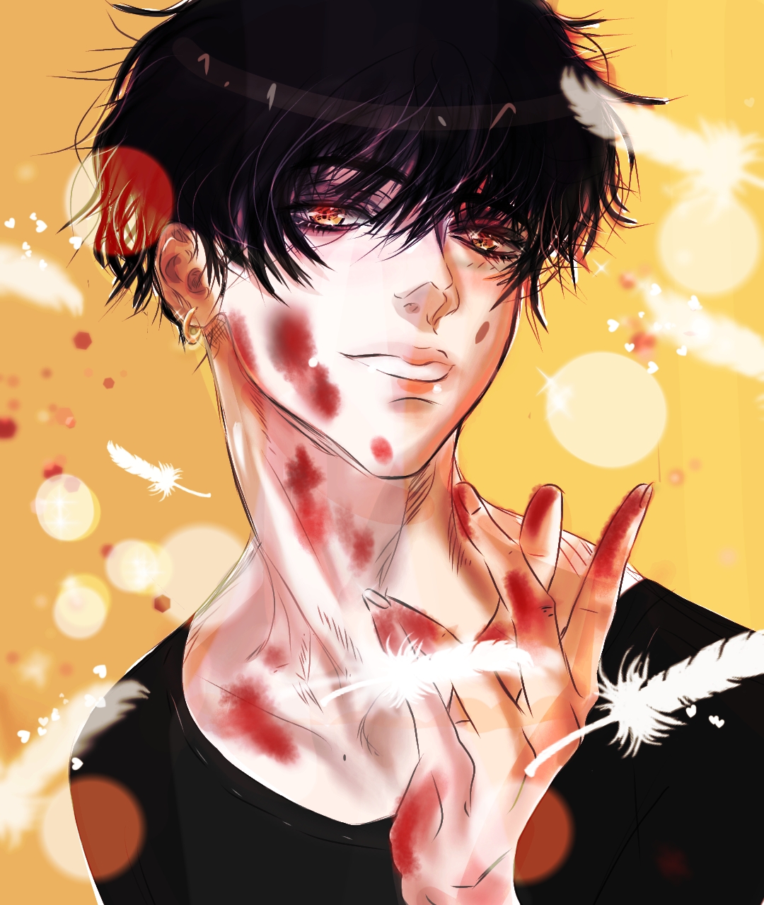 yandere boy by Olideb on DeviantArt yandere boy by Olideb on DeviantArt