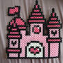 Perler Pink Princess Castel