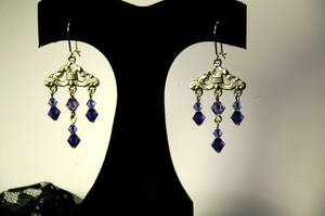 purple crystal chandeliers