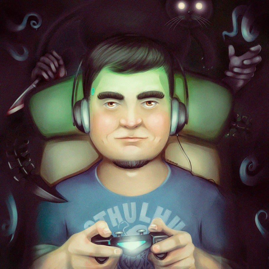 Twitch horror streamer by grincherspictures on DeviantArt