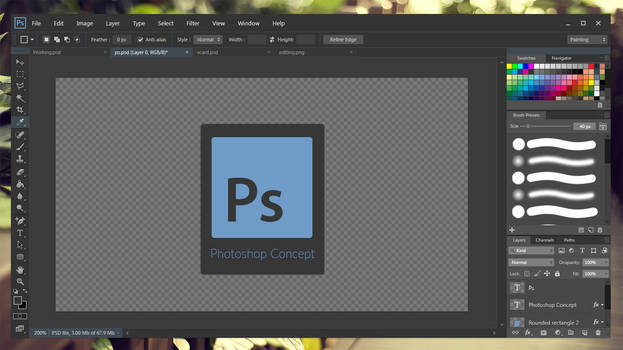 Photoshop Flat Concept