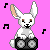 Free musical bunny icon
