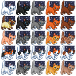 Free kitten icons with background