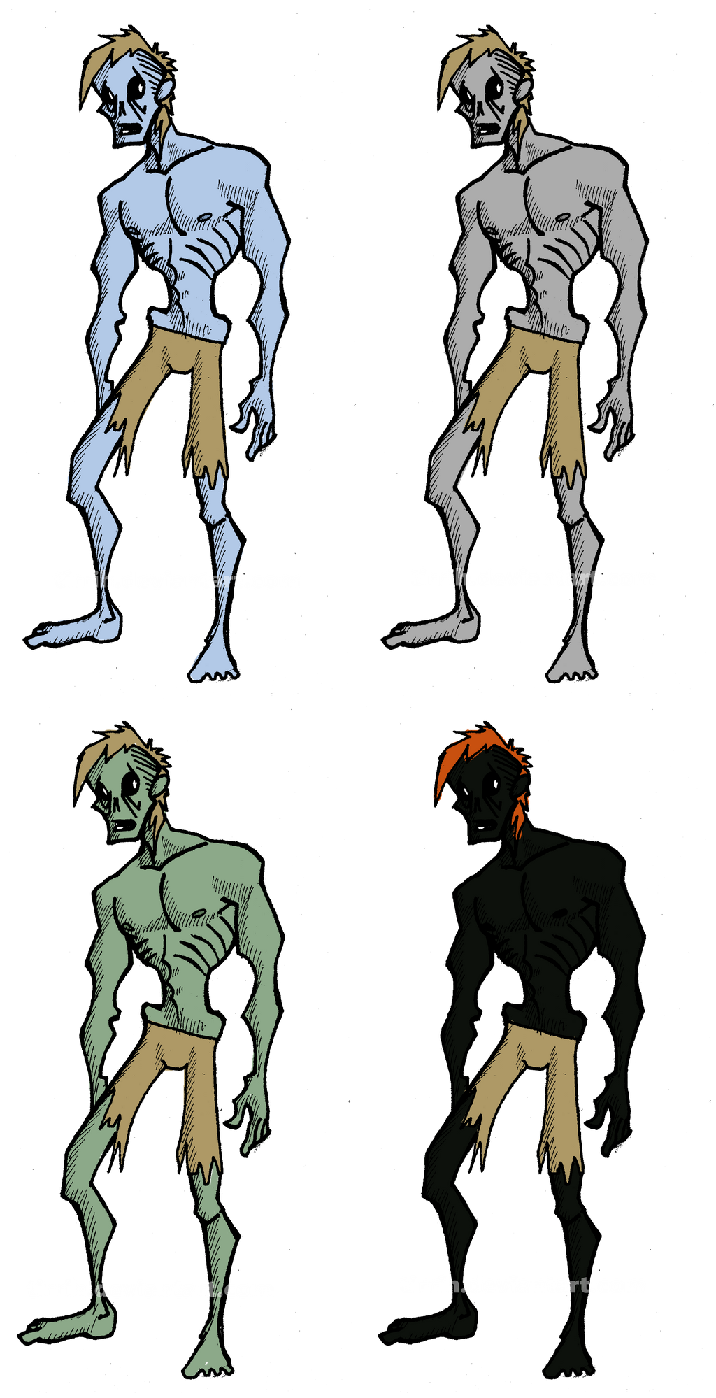 Zombie colours by Tirrih on DeviantArt