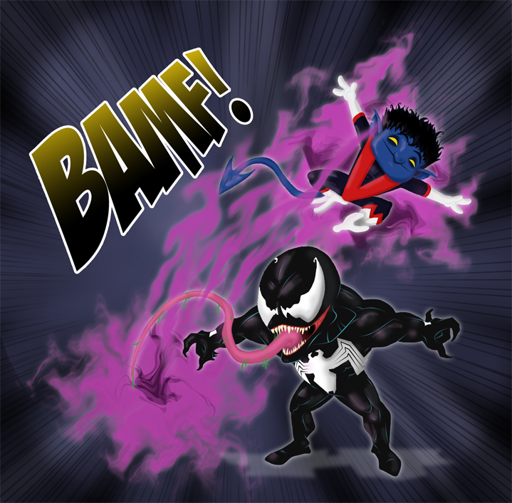 Nightcrawler vs Venom