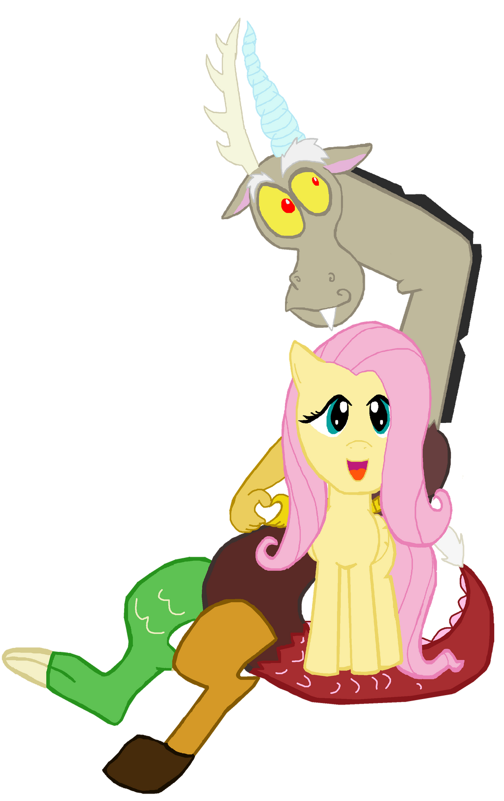 Fluttershy and Discord Vector