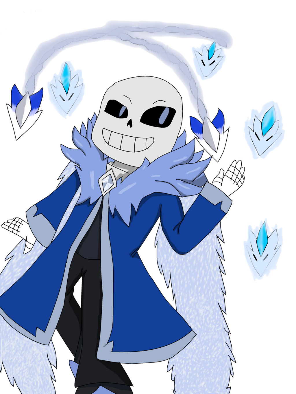Abysstale sans art trade by AshleyFluttershy on DeviantArt