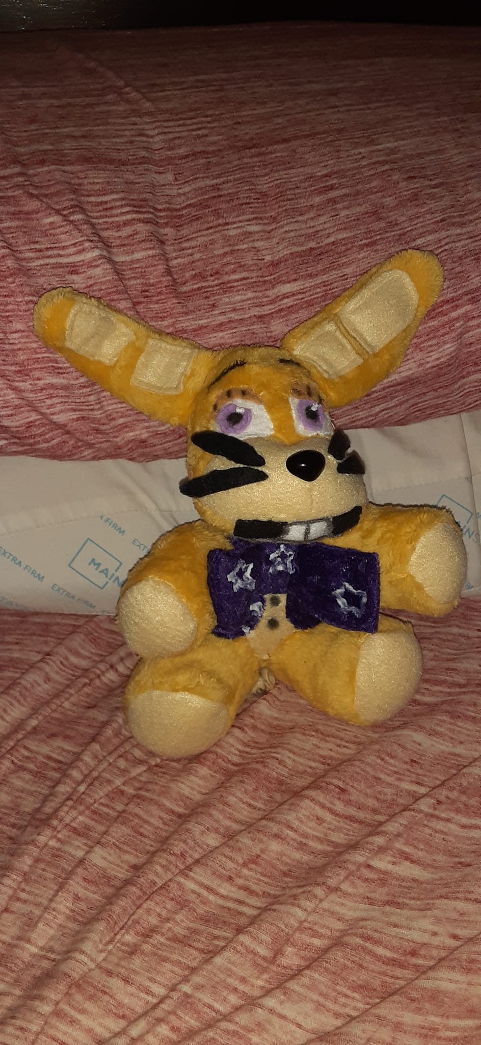 I made my own design for the Glitchtrap Plush! Using the original Glitchtrap  and Glitchtrap Plush for refrence. I had a lot of fun making this and I  hope this subreddit likes