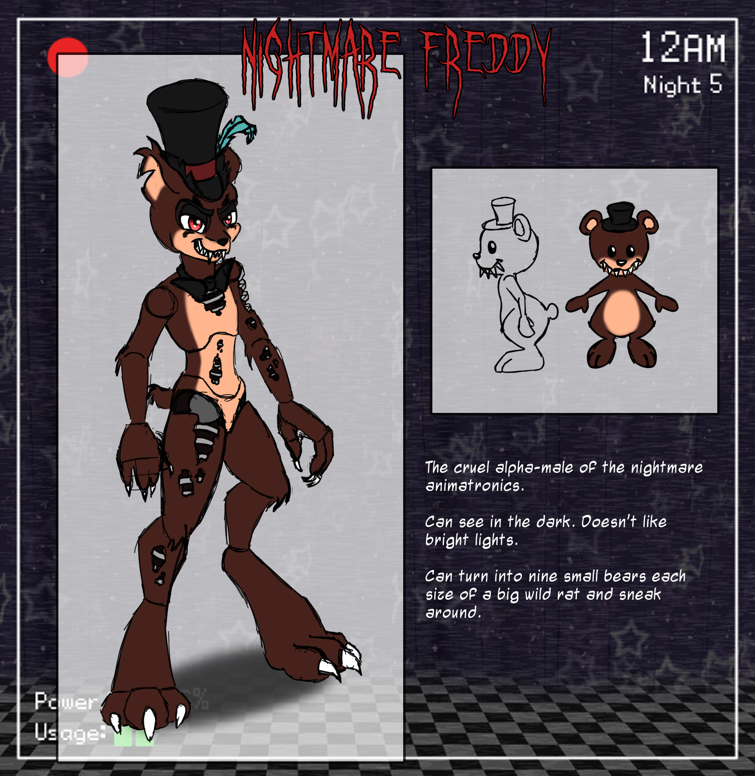 Five Nights at Freddy's 4- Nightmare Freddy by Acidiic on DeviantArt