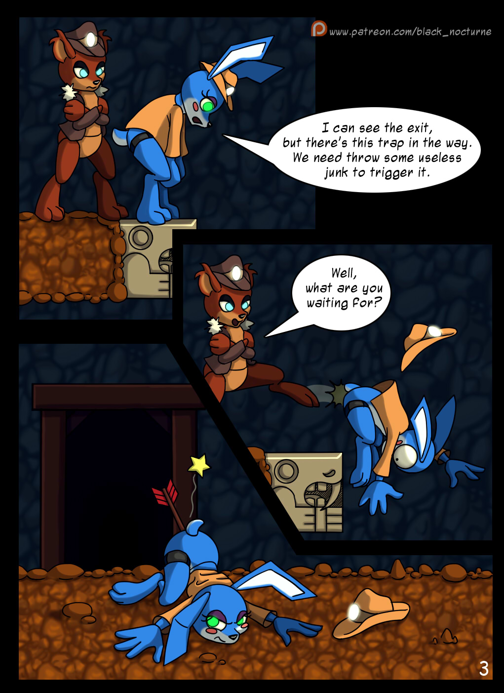 FNAF/Spelunky Crossover pg 3