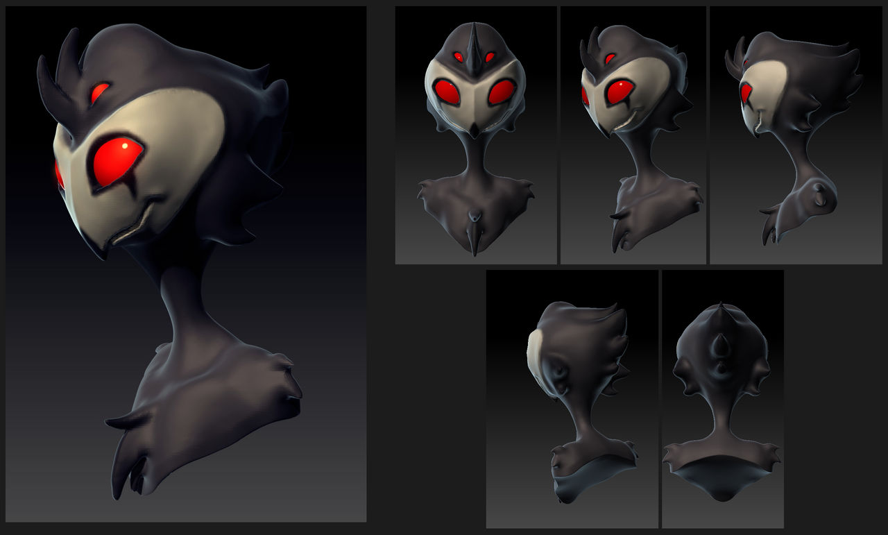 Stolas Back View Stolas 3D by Black-Nocturne on DeviantArt