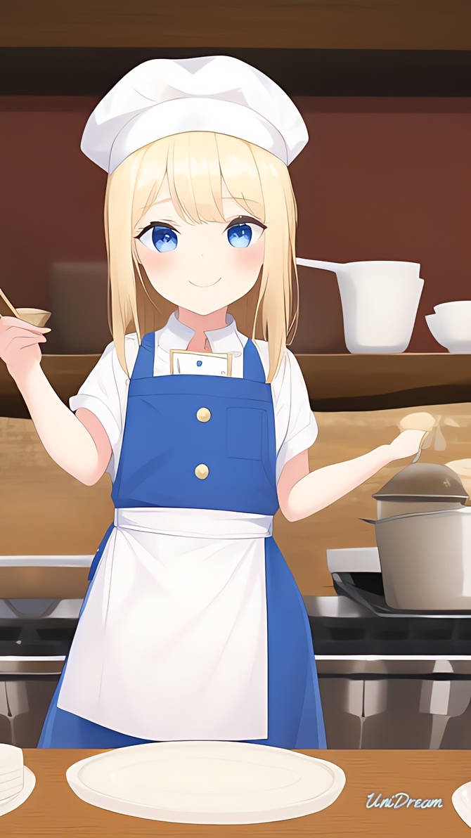 Little Blonde Chef No.2 (A.I Art) by BraedimusSupreme95 on DeviantArt