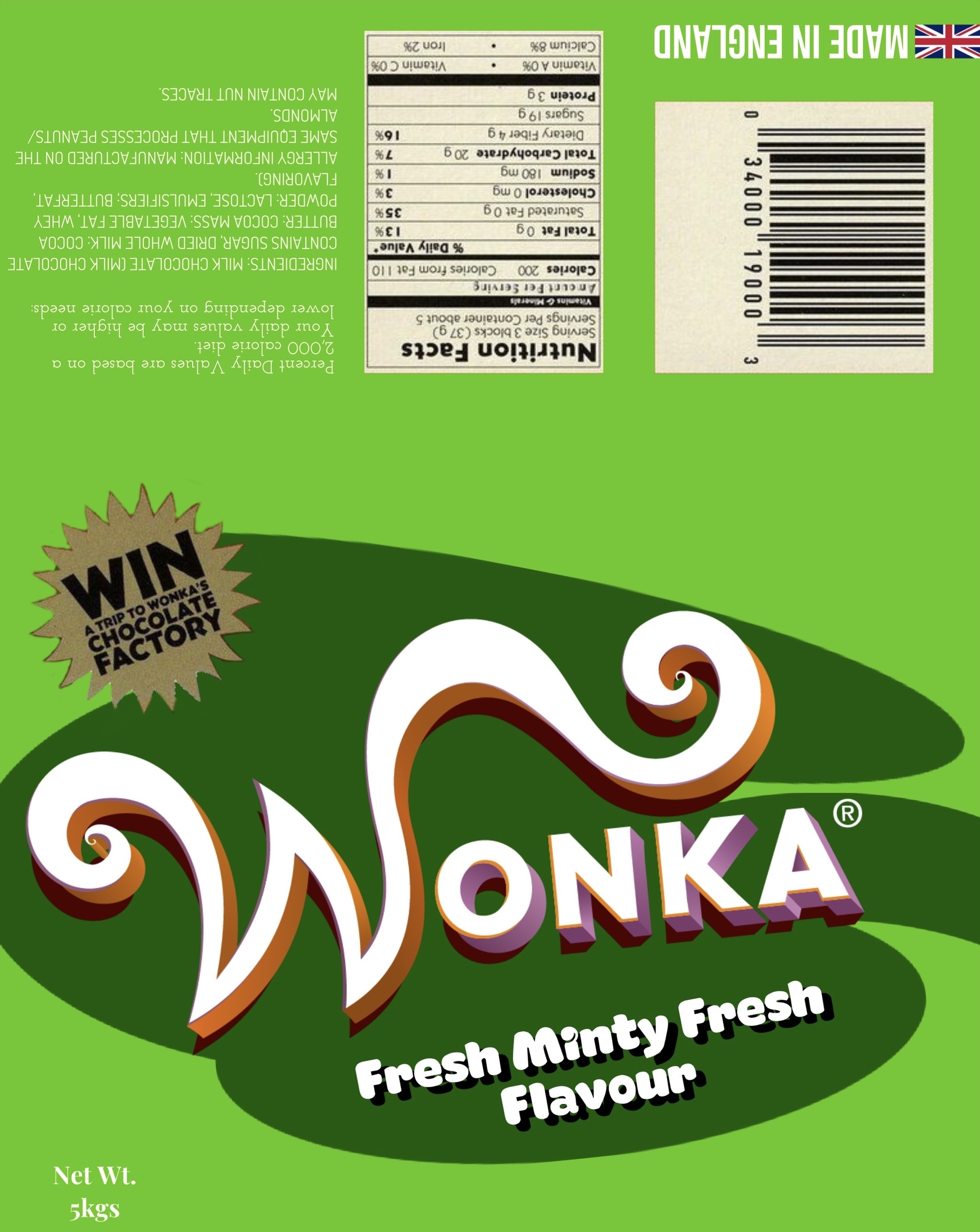 Wonka Bar Wrapper No.5 (Custom) by BraedimusSupreme95 on DeviantArt