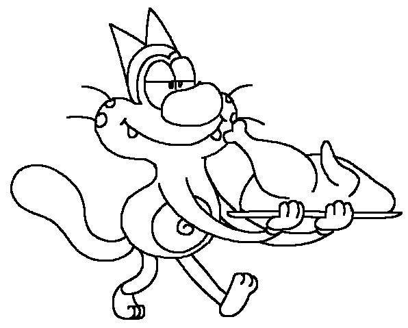Oggy sketch by EN0PHAN0 on DeviantArt