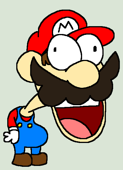 Big Mustache Mario by EN0PHAN0 on DeviantArt