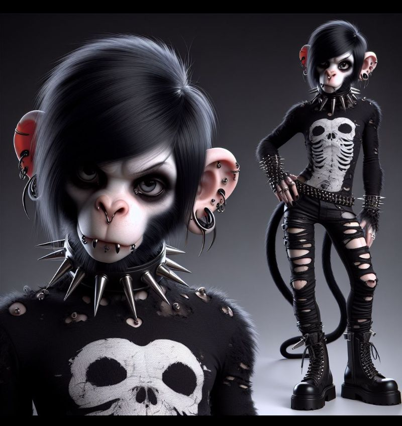 Emo monkey by GaysFurryMonkey01 on DeviantArt