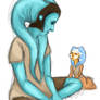 Twi'lek and young Ahsoka Tano