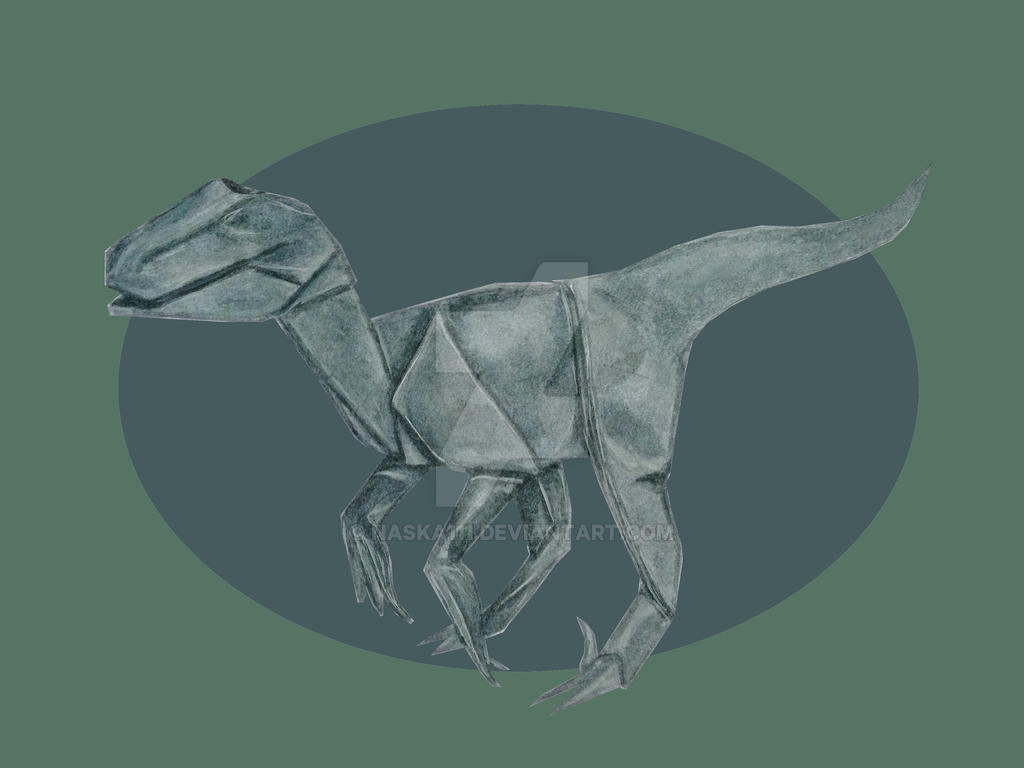 Velociraptor origami by Naska111 on DeviantArt