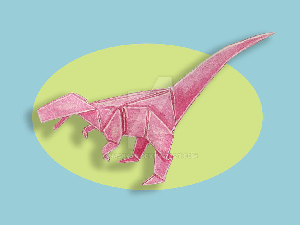 Velociraptor origami by Naska111 on DeviantArt