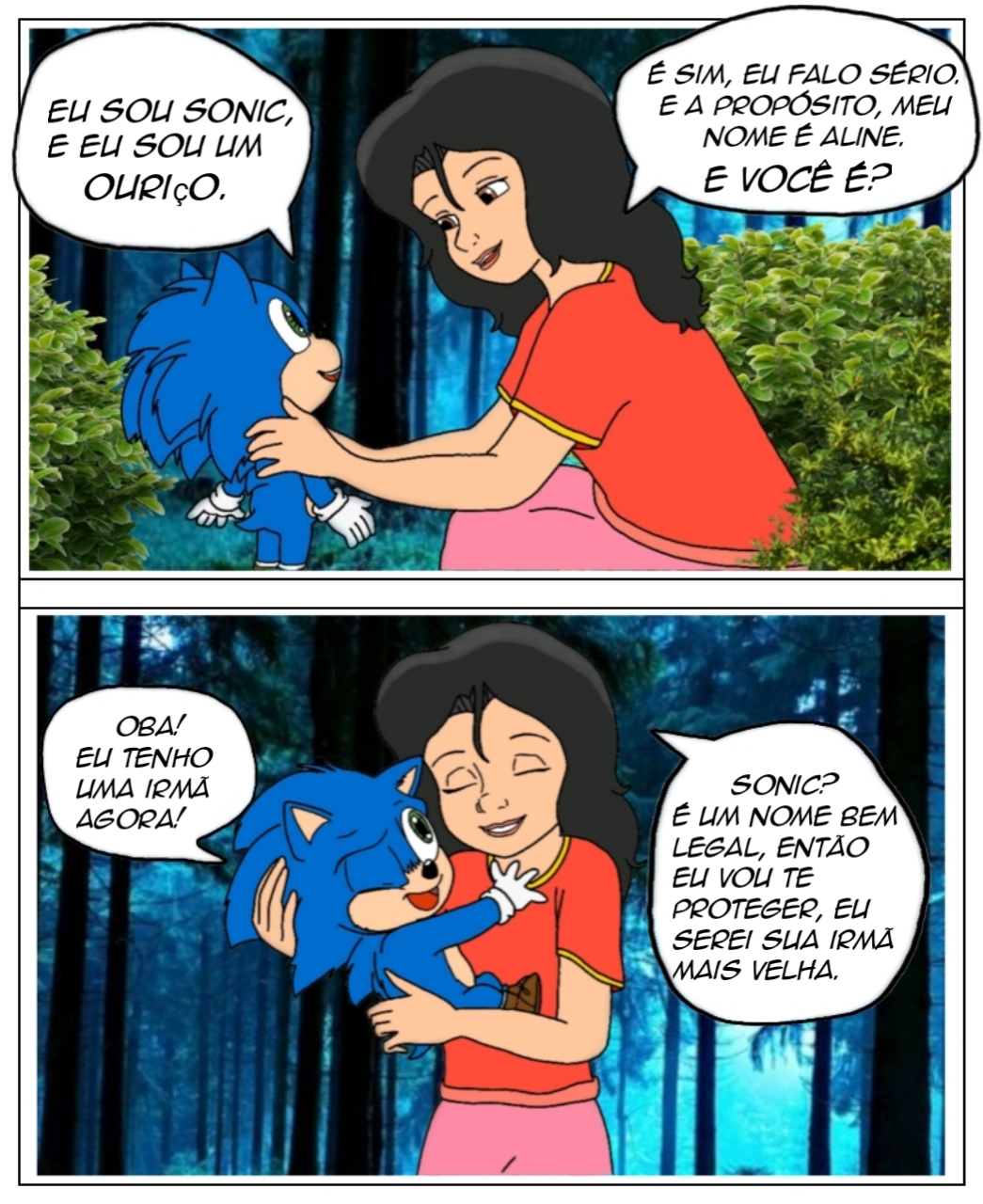 sonic e amy no filme