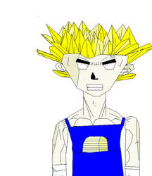 Mspaint Vegeta drawing