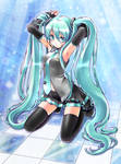 coloring:miku by inano2009