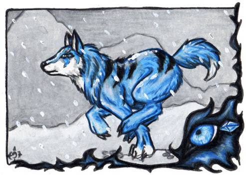 ACEO -Diamondwhitewolf-