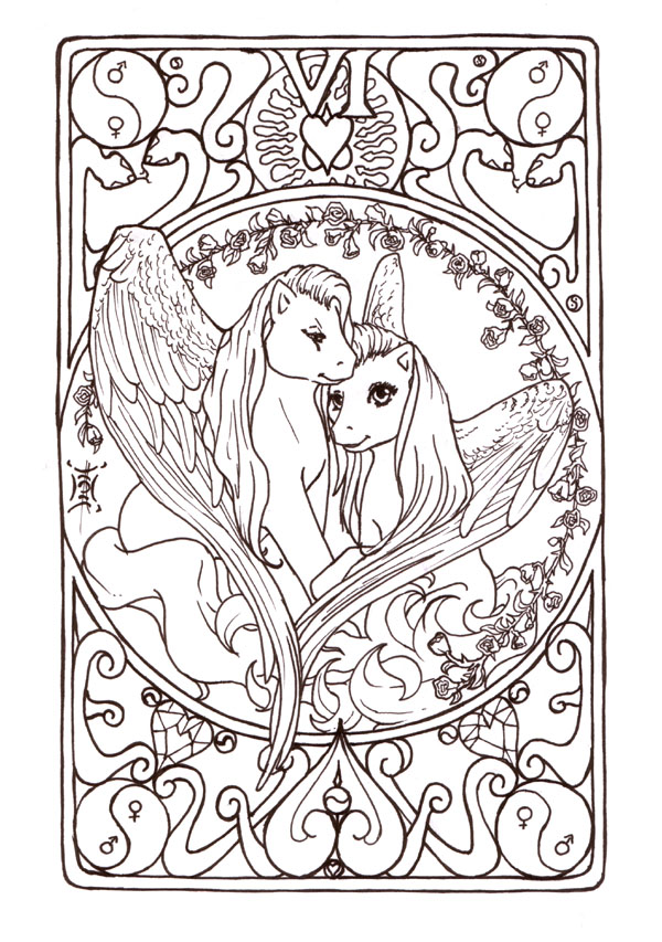 MLP Tarot VI Lineart