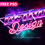 [FREE Download] 3D 80s Text Effect